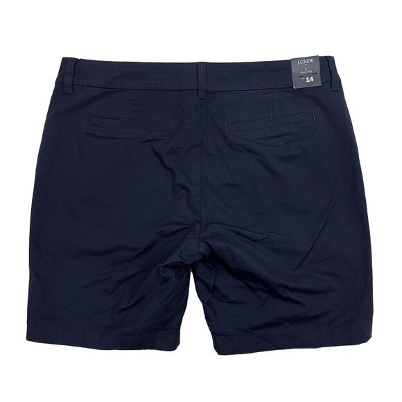 J.CREW 9” Frankie Bermuda Chino Short 14 Navy Blue High-Rise Cotton NWT B30 - Picture 3 of 6